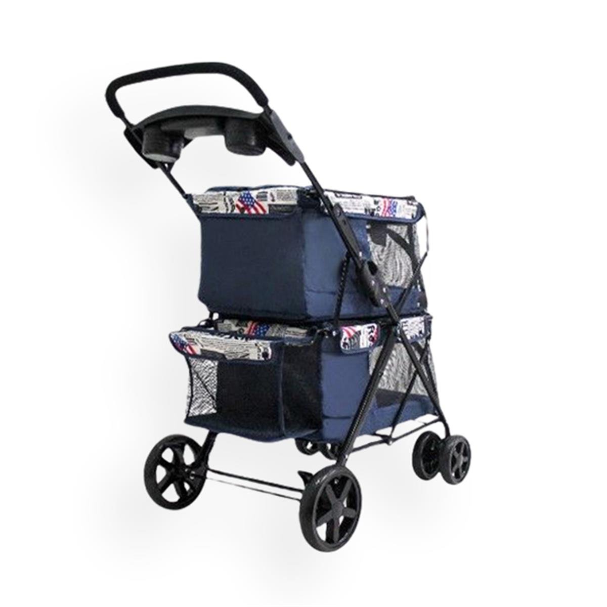 TWİNS KEDİ KÖPEK ARABASI LACİVERT 51X85X100CM